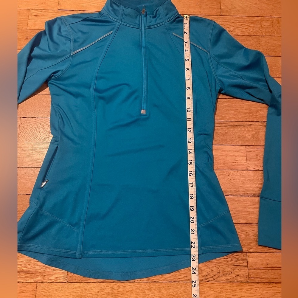 Athleta 1/2 Zip Running Top Turquoise Women's XS, fits like S - Picture 10 of 10